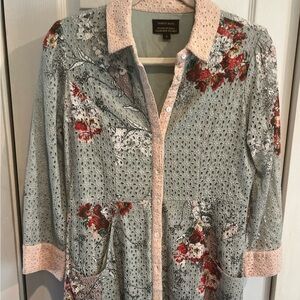 Anthropologie pastel floral sz SM Midi Dress Varun Bahl